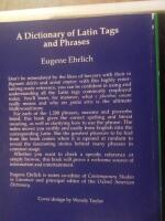 A dictionary of Latin tags and phrases