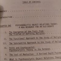 Psychoanalytic objectrelations theory and The studerat of religion