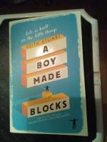 A boy made of blocks