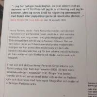 Jag &auml;r ju utl&auml;nning vart jag &auml;n kommer : en bok om Henry Parland