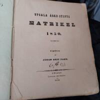 Uppsala &Auml;rke stifts Matrikel 1850