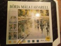 B&ouml;rja m&aring;la i akvarell