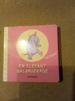 En elefant balanserade