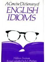 A concise dictionary of english idioms
