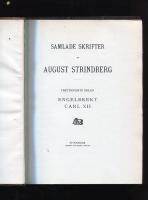 Samlade skrifter av August Strindberg Trettiofemte delen Engelbrekt Carl XII