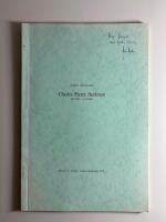 Charles Pierre Backman, 20.7.1892 - 5.11.1969