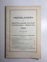 Meddelanden av Gestriklands Kulturhistoriska f&ouml;rening 1924
