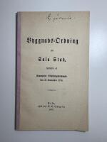 Byggnads ordning f&ouml;r Sala stad, fastst&auml;lld af Konungens befallningshafwande den 22 November 1875