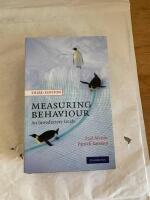 Measuring behaviour : an introduction guide