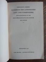 Handbuch det lateinischen laut- und formenlehre