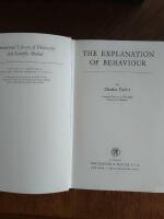 The Explanation of Behaviour