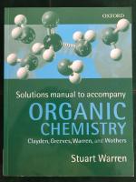 Solutions manual to accompany organic chemistry