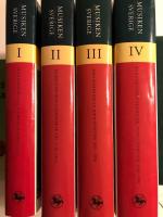 Musiken i Sverige I-IV  (komplett svit)  : I Fr&aring;n forntid till stormaktstidens slut 1720. II: Frihetsid och gustaviansk tid 1720-1810 III: Den nationella identiteten 1810-1920 IV Konstmusik, folkmusik, popul&auml;rmusik 1920-1990