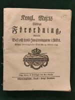 Lots - 1700-tal: Kongl. Maj:ts N&aring;diga F&ouml;rordning r&ouml;rande B&aring;t- och Lots-Inr&auml;ttningarne i Riket