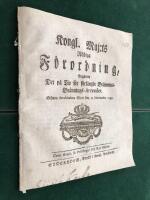 Br&auml;nnvin 1700-tal: Kongl. Maj:ts F&ouml;rordning ang&aring;ende Det p&aring; Tio &aring;r f&ouml;rl&auml;ngde Br&auml;nwins-Br&auml;nnings-Arrendet. 