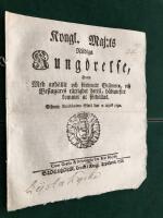 Br&auml;nnvin 1700-tal: Kung&ouml;relse huru med anh&aring;llit och f&ouml;rbrutit Br&auml;nwin, och Beslagares r&auml;ttighet dertil, h&auml;danefter kommer at f&ouml;rh&aring;llas. 