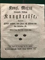Jakt 1700-tal: Kung&ouml;relse ang&aring;ende Deras answar, som Jaga och Skjuta under f&ouml;rbuden tid. 