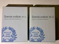 Svensk ordbok A-&Ouml; - (2 volymer)  utgiven av Svenska Akademien