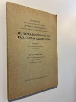 Inbjudan till minnesfest...hundra&aring;rsminnet av Erik Gustaf Geijers d&ouml;d. 