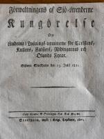 Kung&ouml;relse om &auml;ndring i Lysnings-terminerne f&ouml;r Carlstens, Kullen, Falsters, Nidingarnes och &Ouml;lands fyrar