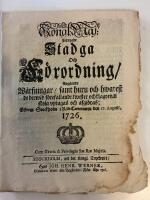 Soldat 1600-1700-tal: F&ouml;rordning ang&aring;ende W&auml;rfningar..samt huru de derwid f&ouml;refallande twister skola..afgi&ouml;ras.