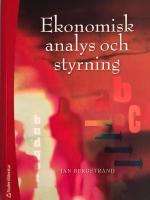 Ekonomisk analys och styrning