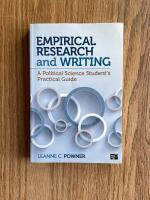 Empirical research and writing - a political science student's practical guide