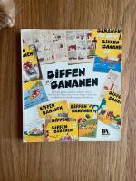 Biffen och Bananen : ett antal p&auml;rlor, smockor, vr&aring;lgarv och hickfniss fr&aring;n Jan-Erik Garlands serie om tre folkhemska musket&ouml;rer fr&aring;n Surbrunnsgatan i Stockholm