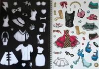 Monster High Designbok. D&ouml;dscoola modestilar. Ritmallar och klisterm&auml;rken