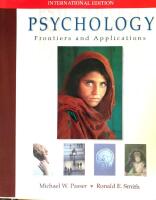 Psychology : frontiers and applications