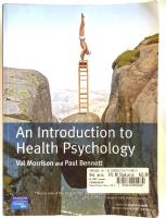 Health psychology - an introduction