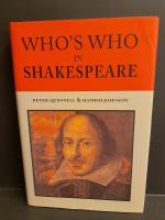 Who&acute;s Who in Shakespeare