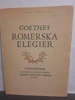 Goethes Romerska elegier