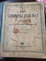 Roth&acute;s geografiska atlas nr 2 f&ouml;r folkskolor och allm. l&auml;roverkens l&auml;gre  klasser
