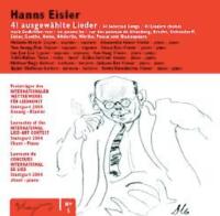 41 Ausgew&auml;hlte Lieder / 41 Selected Songs / 41 Lieders Choisis [Nach Gedichten Von / On Poems By / Sur Des Po&egrave;mes De Altenberg, Brecht, Eichendorff, Eisler, Goethe, Heine, H&ouml;lderlin, M&ouml;rike, Pascal Und Shakespeare]