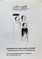 riff-raff, #6 - 2004 : Förfallsteorin eller teorins förfall?