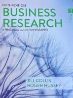 Business Research : a Practical Guide for Students