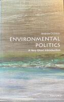 Environmental politics : A very short introduction