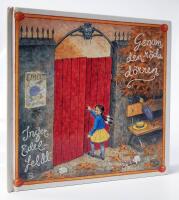 Genom den r&ouml;da d&ouml;rren eller Sagan om den lilla flickan, Gr&aring;tkungen och Lejonpojken