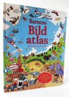 Barnens bildatlas med flikar och karta