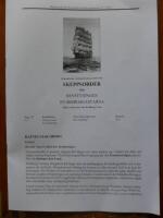 Skeppsorder f&ouml;r Bes&auml;ttningen Rydbergsgastarna &Aring;r 2025 Nr 1,2,3, 4