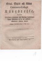 Kongl Majts ang&aring;ende lofgiven transport till Norrige landv&auml;gen &ouml;fver gr&auml;nsen ..