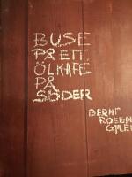 Buse på ett ölkafé på Söder