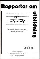 Kvinnor och matematik