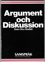 Argument och diskussion