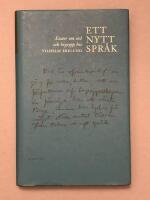 Ett nytt spr&aring;k : ess&auml;er om ord och begrepp hos Vilhelm Ekelund