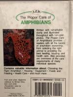 The proper care of Amphibians