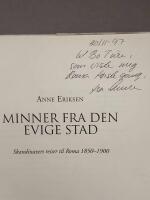 Minner fra den evige stad - skandinavers reiser til Roma 1850-1900