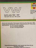 VW Golf & Jetta 1984-1987 1,6 och 1,8 (inkl. 16V) ej kat