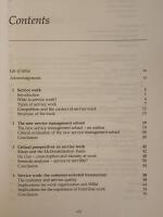 Human resource management in service work